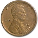 1916-S Lincoln Cent XF (Cleaned)