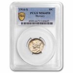 1916-S Mercury Dime MS-64 PCGS (FB)