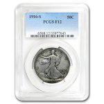 1916-S Walking Liberty Half Dollar Fine-12 PCGS