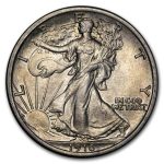 1916 Walking Liberty Half Dollar BU