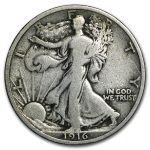 1916 Walking Liberty Half Dollar Fine