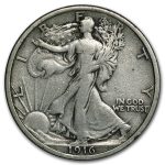 1916 Walking Liberty Half Dollar VF