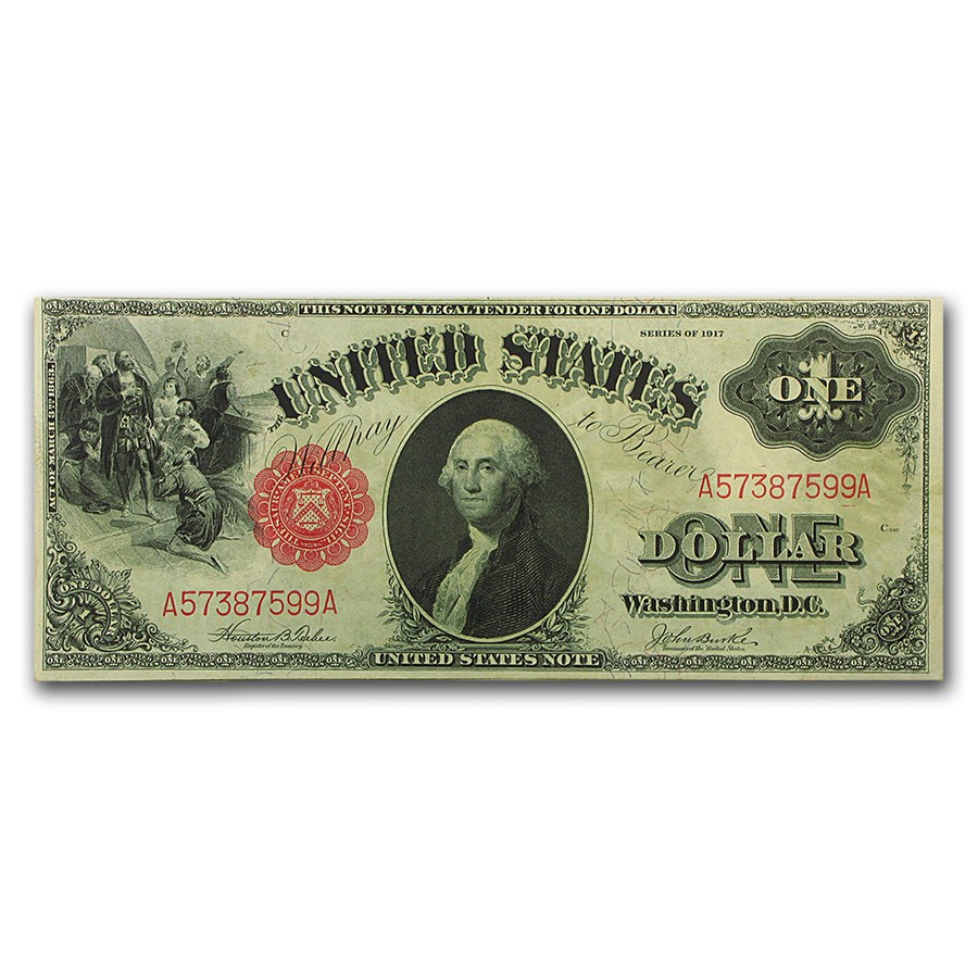 1917 $1.00 Legal Tender George Washington CU (Fr#36)