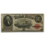 1917 $2.00 Legal Tender VF+ (Fr#60) Bracelet Back