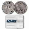 1917-D Rev Walking Liberty Halves 20-Coin Roll Avg Circ