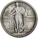 1917-D Standing Liberty Quarter Type-I XF