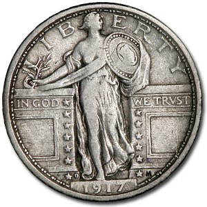 1917-D Standing Liberty Quarter Type-I XF