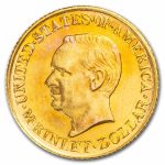 1917 Gold $1.00 McKinley Memorial BU