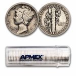 1917-S Mercury Dime 50-Coin Roll Avg Circ