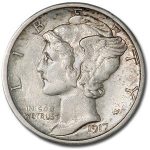 1917-S Mercury Dime AU
