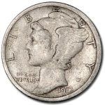 1917-S Mercury Dime XF
