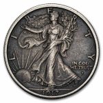 1917-S Obv Walking Liberty Half Dollar XF