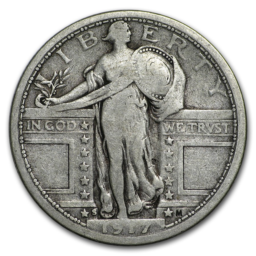1917-S Standing Liberty Quarter Type-I VG