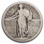 1917 Standing Liberty Quarter Type-I AG (No Date)