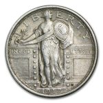 1917 Standing Liberty Quarter Type I AU