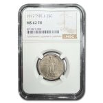 1917 Standing Liberty Quarter Type-I MS-62 NGC (FH)