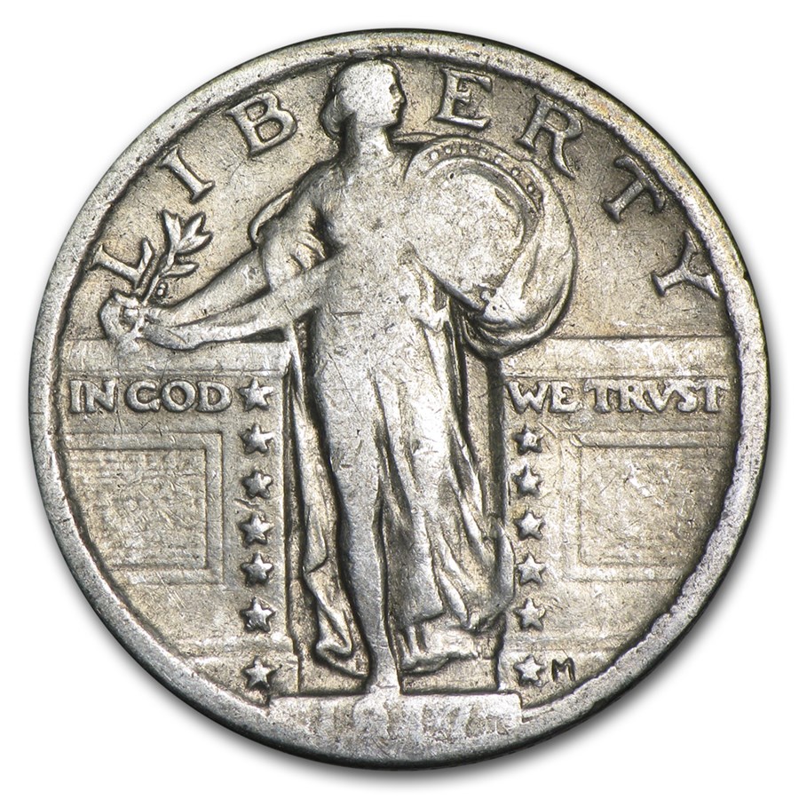 1917 Standing Liberty Quarter Type-II VG