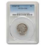 1918/7-D Buffalo Nickel Good-4 PCGS