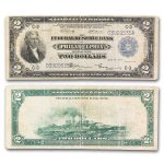 1918 (C-Philadelphia) $2.00 FRBN Battleship Fine (Fr#756)