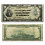 1918 (C-Philadelphia) $2.00 FRBN Battleship Good+ (Fr#756)