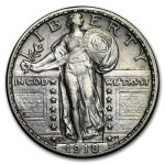 1918-D Standing Liberty Quarter AU