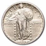1918-D Standing Liberty Quarter BU