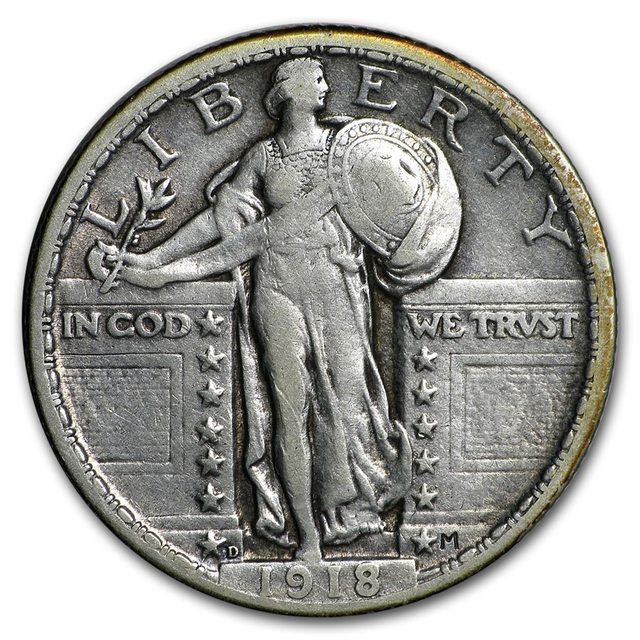 1918-D Standing Liberty Quarter VF