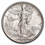 1918-D Walking Liberty Half Dollar AU