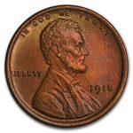 1918 Lincoln Cent BU (Red/Brown)
