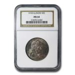1918 Lincoln Illinois Centennial Half Dollar MS-64 NGC