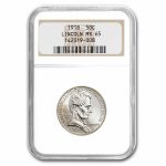 1918 Lincoln Illinois Centennial Half Dollar MS-65 NGC