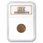 1918-S Lincoln Cent MS-65 NGC (Red/Brown)