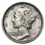 1918-S Mercury Dime AU