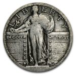 1918-S Standing Liberty Quarter Fine (Partial Date)
