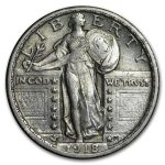 1918 Standing Liberty Quarter AU
