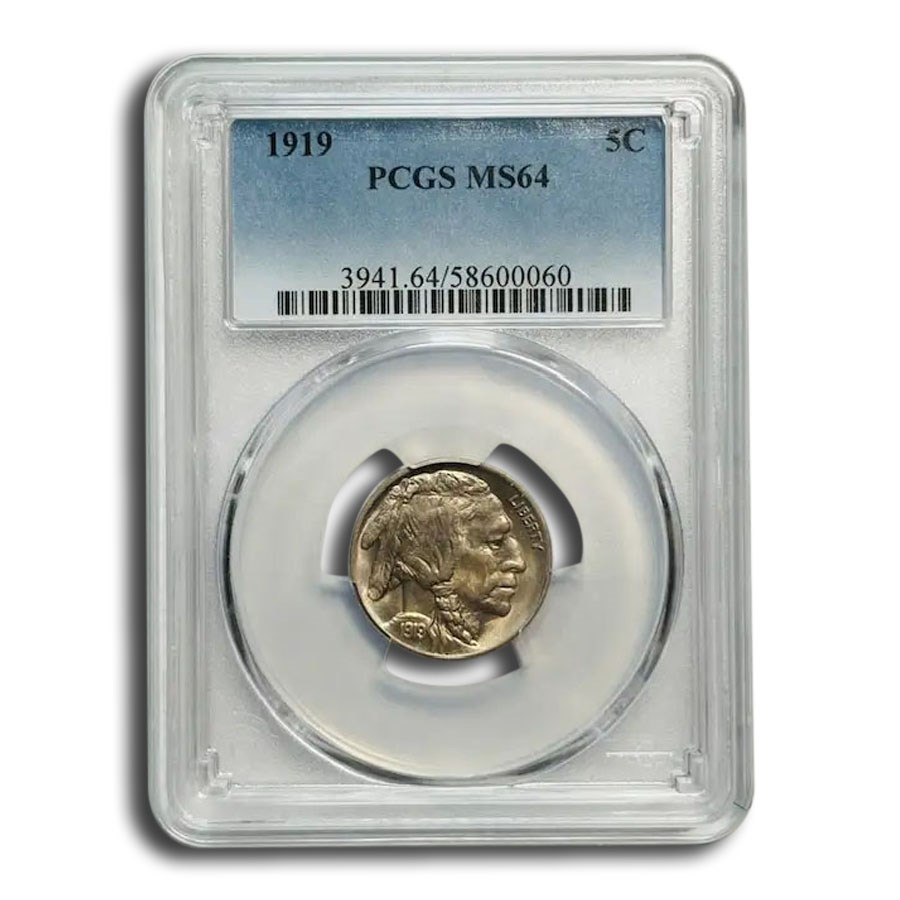 1919 Buffalo Nickel MS-64 PCGS