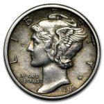 1919-D Mercury Dime XF