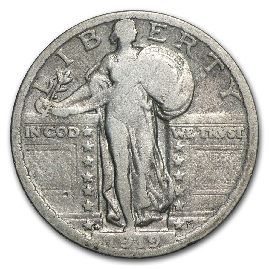 1919-D Standing Liberty Quarter Fine