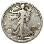 1919-D Walking Liberty Half Dollar VG-10 PCGS
