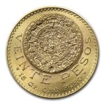 1919 Mexico Gold 20 Pesos BU