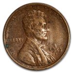 1919-S Lincoln Cent 50-Coin Roll Avg Circ