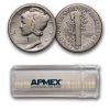 1919-S Mercury Dime 50-Coin Roll Avg Circ