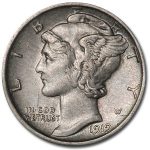 1919-S Mercury Dime AU