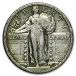 1919 Standing Liberty Quarter Fine (Partial Date)