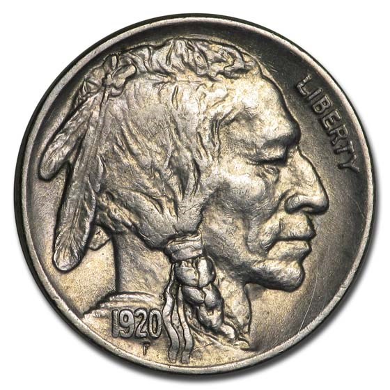 1920 Buffalo Nickel AU