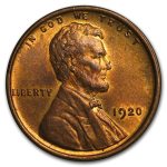 1920 Lincoln Cent BU (Red/Brown)