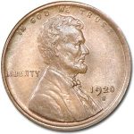 1920-S Lincoln Cent BU (Brown)