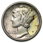 1920-S Mercury Dime XF