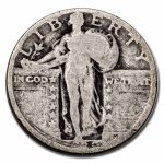 1920 Standing Liberty Quarter Good (Very Weak Date)