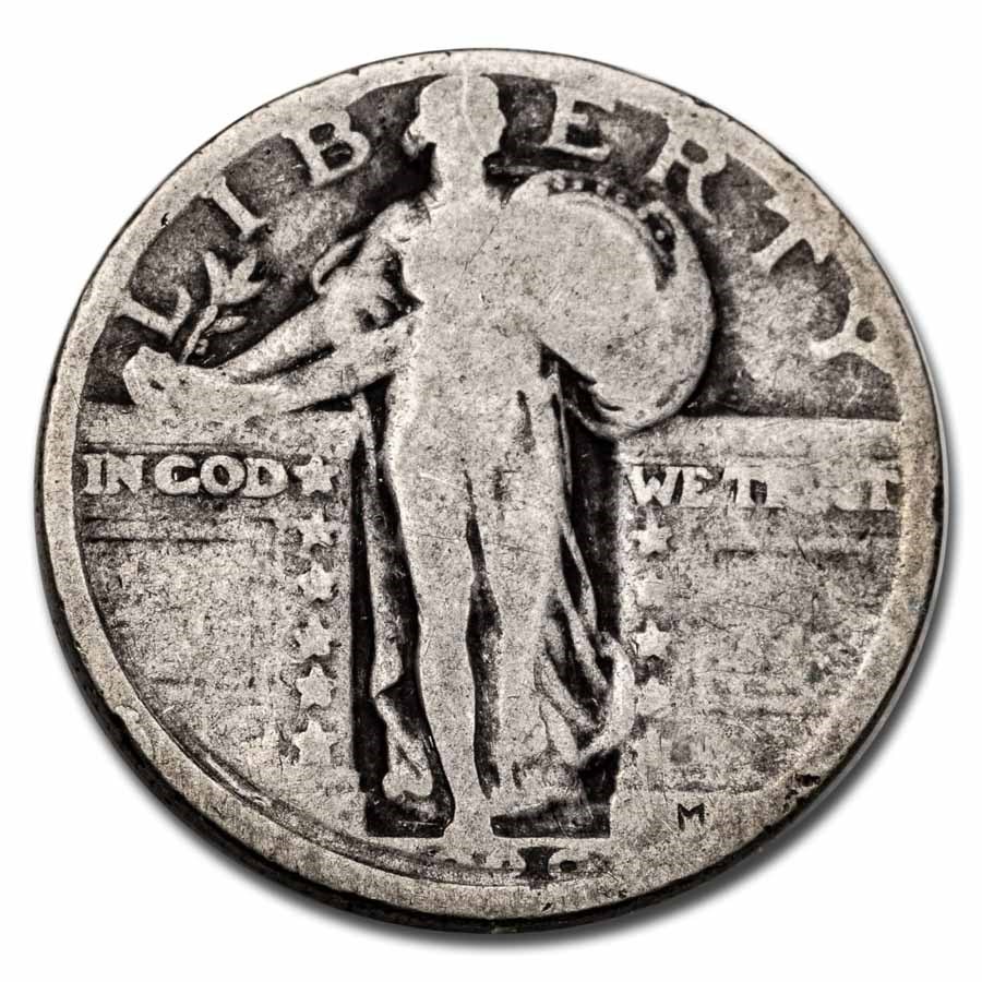 1920 Standing Liberty Quarter Good (Very Weak Date)